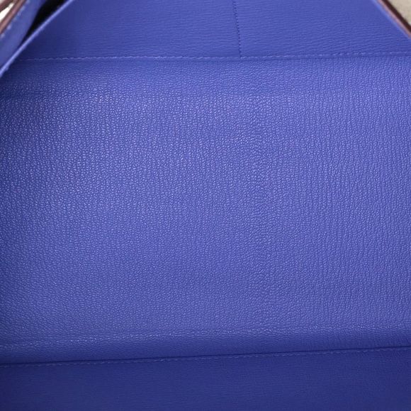 Hermes Kelly Handbag Bicolor Togo with Palladium Hardware 32 Neutral - Picture 6 of 8